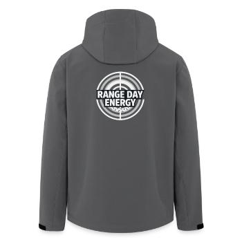 Schießstand Am Schießstand, Schießübungen Am - Recycelte Männer Softshell-Jacke von Stanley/Stella - Schwarz - Hinten - AI Model Male 185 light (185cm)