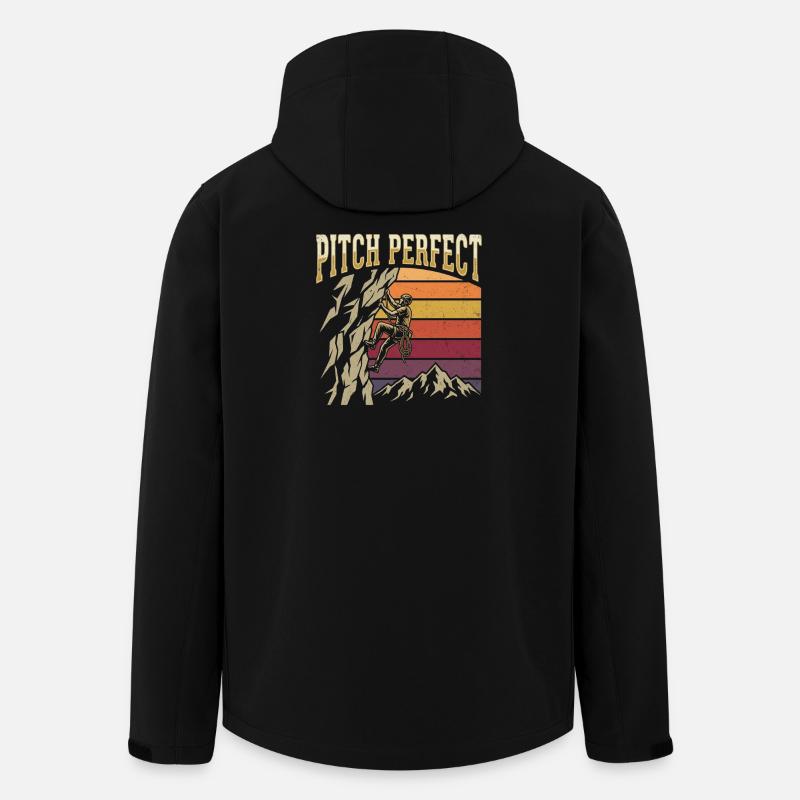 Escalade Parfaite Alpinisme Rétro - Veste softshell homme en polyester recyclé Stanley/Stella - noir