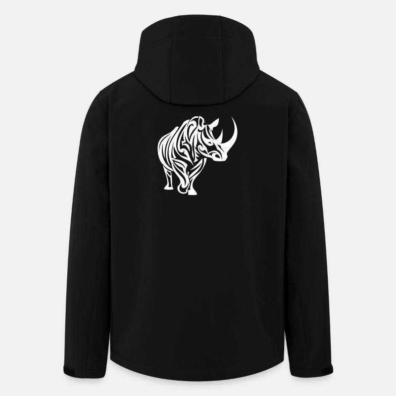 Zebra Linienkunst Tribal - Recycelte Männer Softshell-Jacke von Stanley/Stella - Schwarz