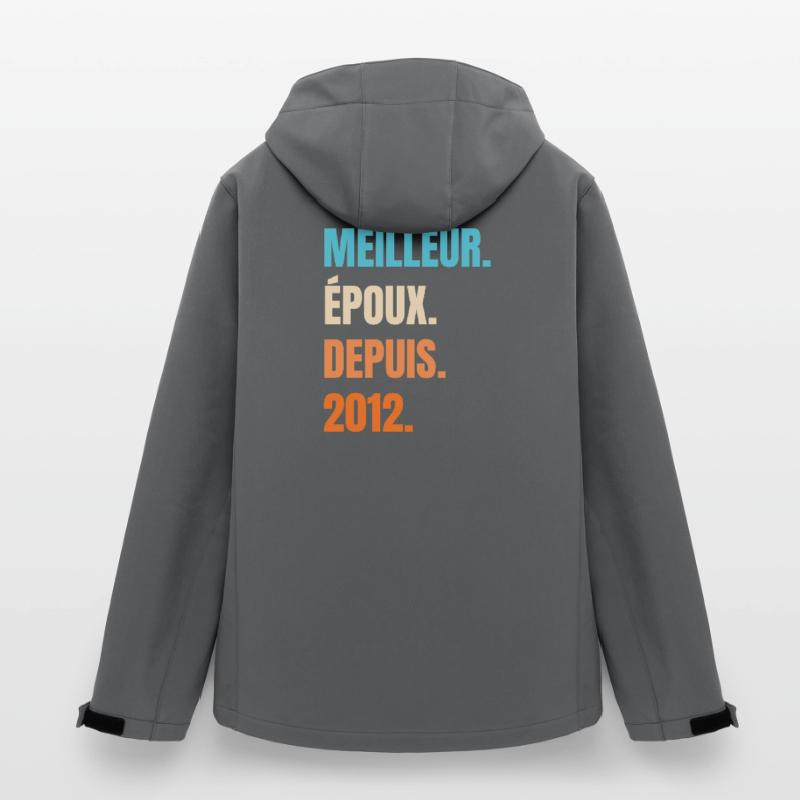 Bester Ehemann seit 2012 Geschenk-Ehemann Recycelte Männer Softshell-Jacke Discoverer von Stanley/Stella