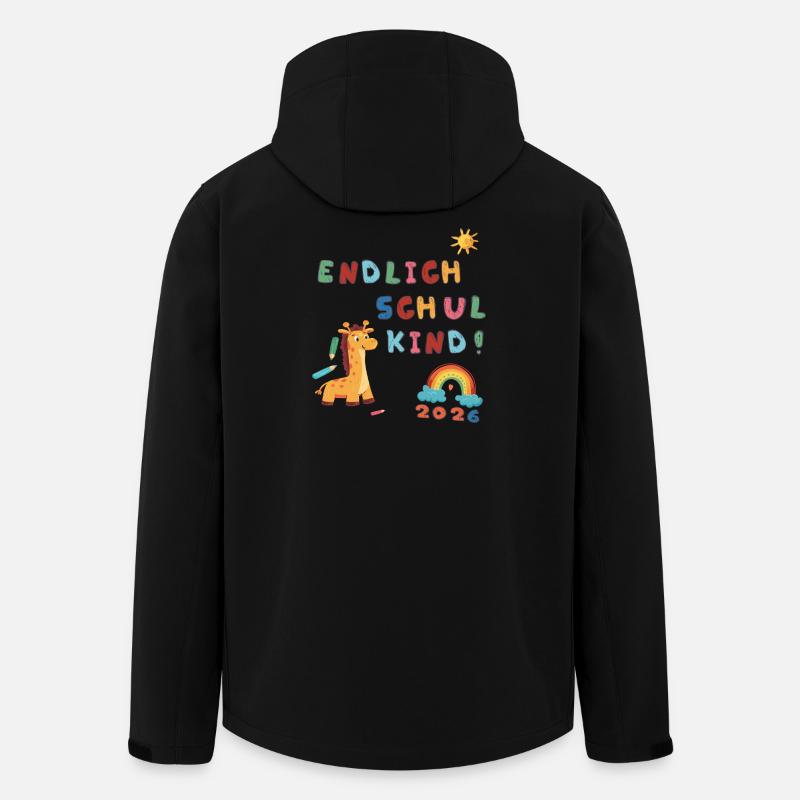 Finally a schoolchild in 2026 - Men’s Recycled Softshell Jacket by Stanley/Stella - black