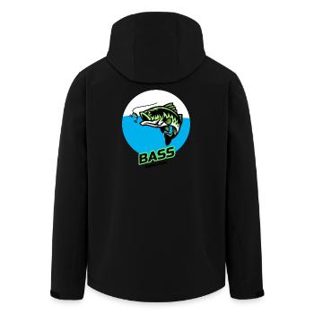 Bass Assissin - Men’s Recycled Softshell Jacket by Stanley/Stella - black - Back - AI Model Male 185 light (185cm)