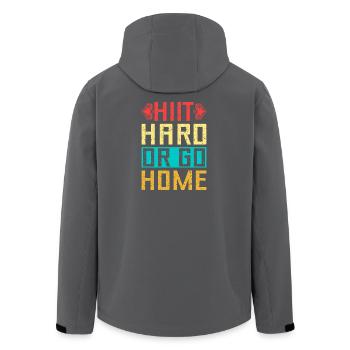 Fitness Fanatics Hiit Hard Or Go Home Calisthenics - Recycelte Männer Softshell-Jacke von Stanley/Stella - Schwarz - Hinten - AI Model Male 185 light (185cm)
