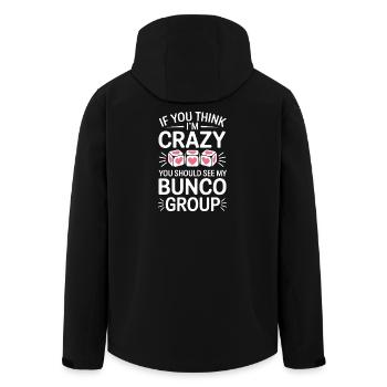 Arnaque, proverbes, jeu de dés, cadeau drôle d’arnaque, - Veste softshell homme en polyester recyclé Stanley/Stella - noir - Dos - AI Model Male 185 light (185cm)