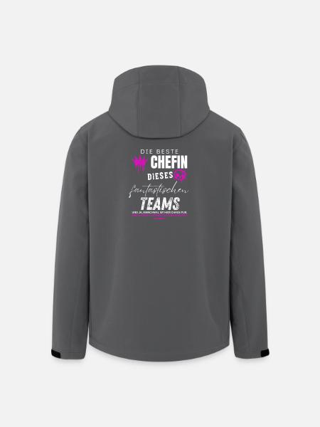 beste Chefin fantastisches Team Chefin geschenke - Men’s Recycled Softshell Jacket by Stanley/Stella - black