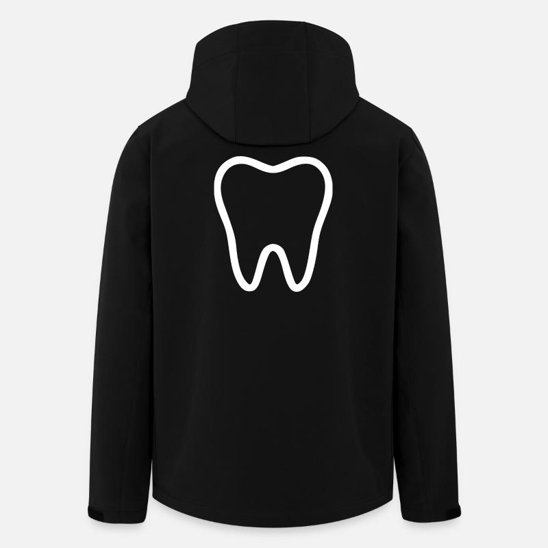 Tooth, Teeth, Dentist - Men’s Recycled Softshell Jacket by Stanley/Stella - black
