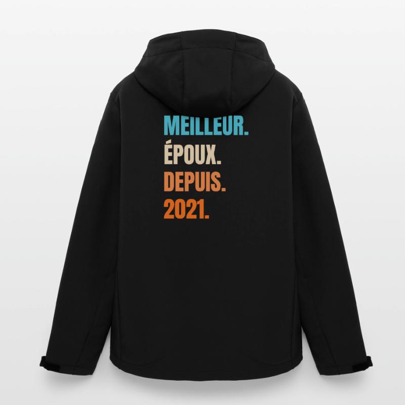 Bester Ehemann seit 2021 Geschenk-Ehemann Recycelte Männer Softshell-Jacke Discoverer von Stanley/Stella