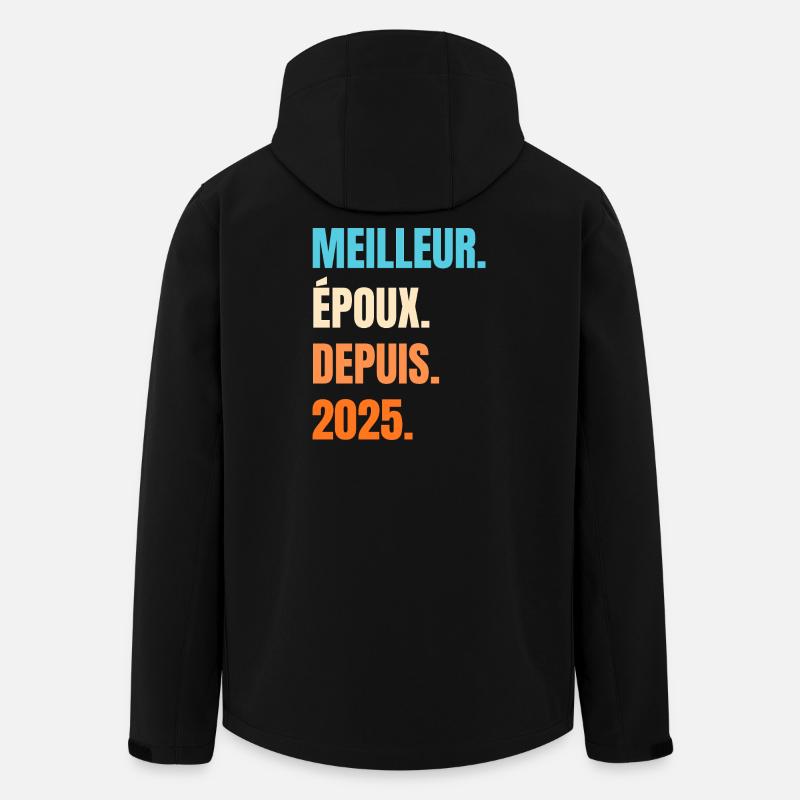 Bester Ehemann seit 2025 Geschenk-Ehemann - Recycelte Männer Softshell-Jacke von Stanley/Stella - Schwarz