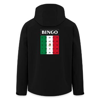 Bingo Player Bingo Mexico Theme Bingo - Recycelte Männer Softshell-Jacke von Stanley/Stella - Schwarz - Hinten - AI Model Male 185 light (185cm)