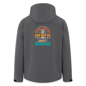 Disc Golf Gifts Disc Golf - Men’s Recycled Softshell Jacket by Stanley/Stella - black - Back - AI Model Male 185 light (185cm)