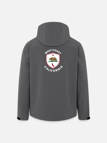 California Bear Shield Logo - Men’s Recycled Softshell Jacket by Stanley/Stella - black