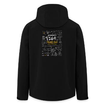 13 Jahre Geburtstag Matheformeln Lustig - Recycelte Männer Softshell-Jacke von Stanley/Stella - Schwarz - Hinten - AI Model Male 185 light (185cm)