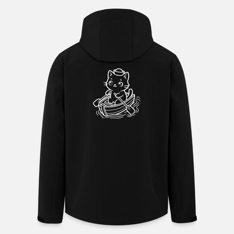 Sailor Kawaii Kat-roning - Stanley/Stella herre softshelljakke i genanvendt polyester Discoverer - sort