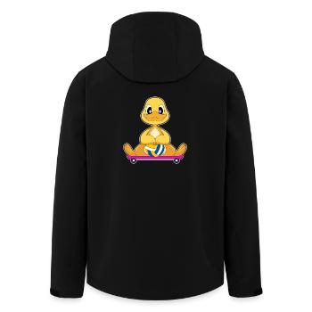 Duck Volleyball Player Volleyball Sport - Men’s Recycled Softshell Jacket by Stanley/Stella - black - Back - AI Model Male 185 light (185cm)