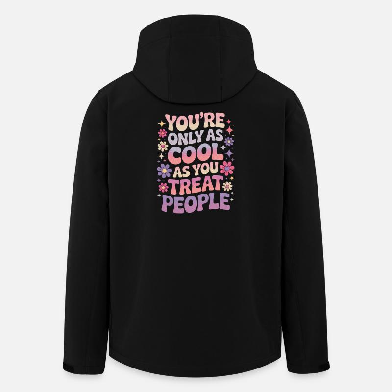 Saying Statement Respect Kindness Gift - Men’s Recycled Softshell Jacket by Stanley/Stella - black