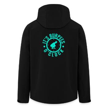 Passionnés de fitness C’est Burpees O’Clock Calisthenics - Veste softshell homme en polyester recyclé Stanley/Stella - noir - Dos - AI Model Male 185 light (185cm)