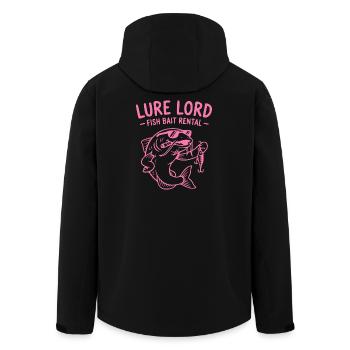 Lure Lord, T-shirt Drôle de Pêcheur, Sweat à capuche, Chaussettes - Veste softshell homme en polyester recyclé Stanley/Stella - noir - Dos - AI Model Male 185 light (185cm)