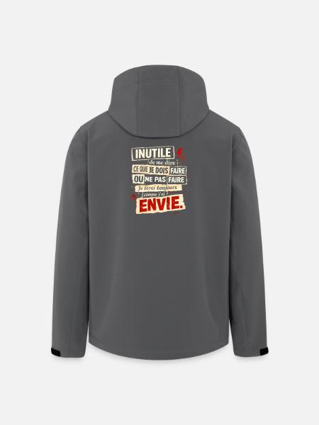 Rebellious Envy – Typographic Poster - Men’s Recycled Softshell Jacket by Stanley/Stella - black