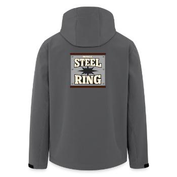 Cowboy action shooter. Cowboy action shooter - Men’s Recycled Softshell Jacket by Stanley/Stella - black - Back - AI Model Male 185 light (185cm)
