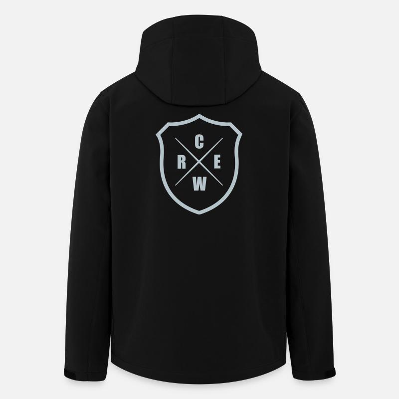 Crew Shield Crest - Recycelte Männer Softshell-Jacke von Stanley/Stella - Schwarz