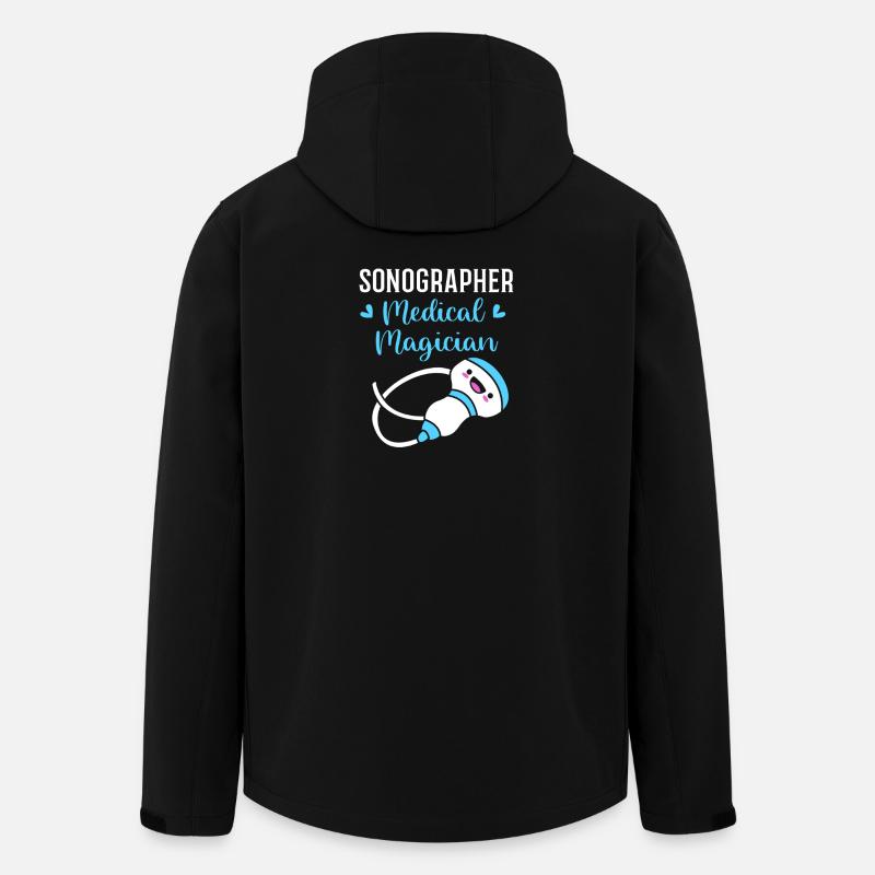 ultralyd - Softshelljakke herre i resirkulert polyester Stanley/Stella - svart