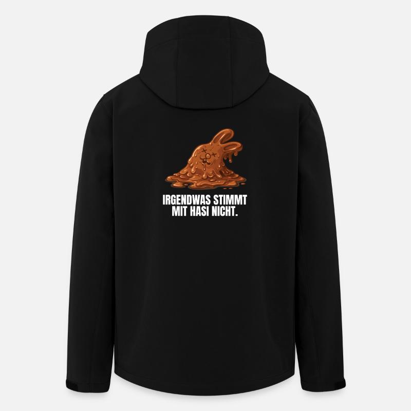 Schokoladenhase Ostern Hasi - Recycelte Männer Softshell-Jacke von Stanley/Stella - Schwarz