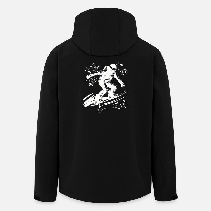 Snowboarder Snowboarding Snowboard - Men’s Recycled Softshell Jacket by Stanley/Stella - black