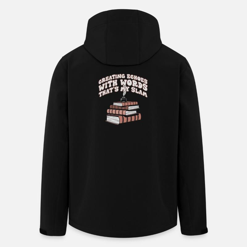 Echoes Through Words Slam Stack - Men’s Recycled Softshell Jacket by Stanley/Stella - black