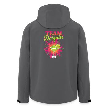 Équipe de cocktails de soirée de jeune fille Daiquiri - Veste softshell homme en polyester recyclé Stanley/Stella - noir - Dos - AI Model Male 185 light (185cm)