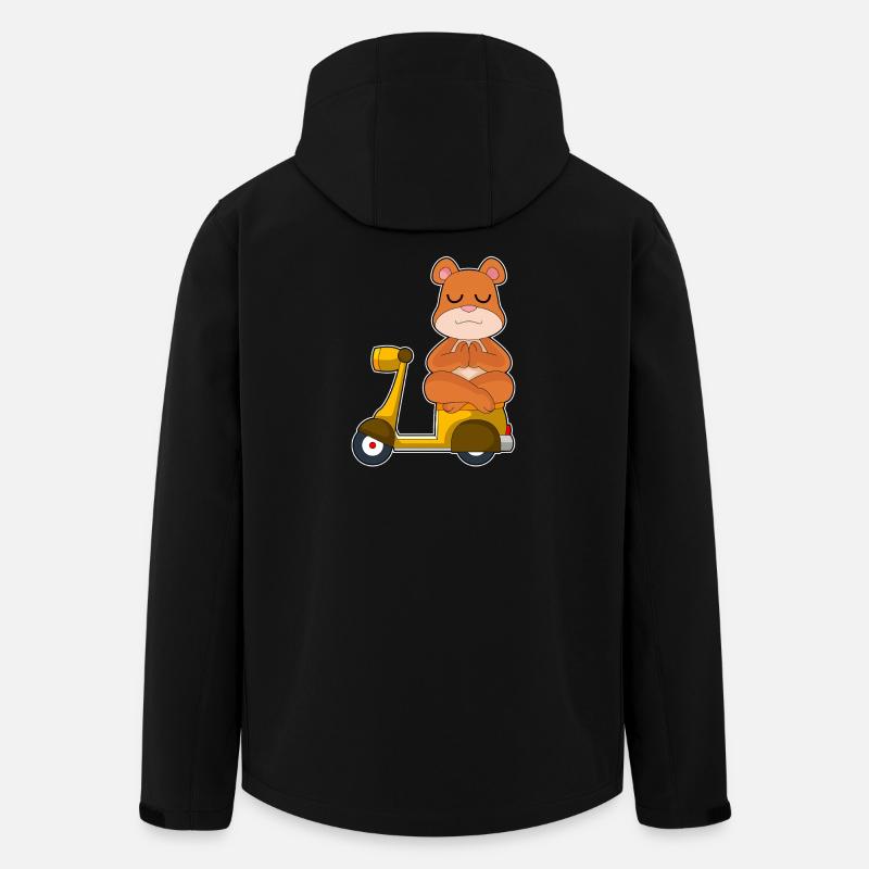Bär Motorroller - Recycelte Männer Softshell-Jacke von Stanley/Stella - Schwarz