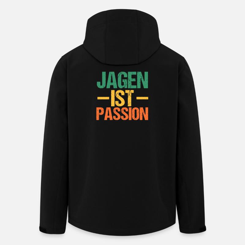 Jagd Jagen Waidmann Jäger - Recycelte Männer Softshell-Jacke von Stanley/Stella - Schwarz