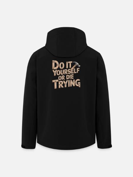 DIY Heimwerker T-Shirt - Recycelte Männer Softshell-Jacke von Stanley/Stella - Schwarz