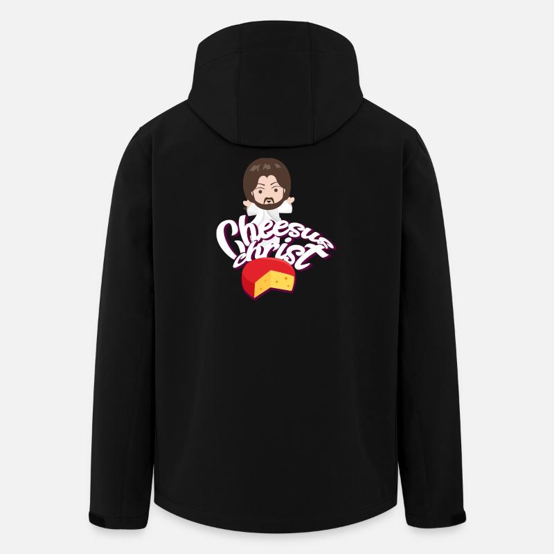 Jesus witziger Spruch Humor - Recycelte Männer Softshell-Jacke von Stanley/Stella - Schwarz