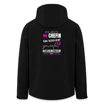 Meilleur patron d’employés incroyables - Veste softshell homme en polyester recyclé Stanley/Stella - noir - Dos - AI Model Male 185 light (185cm)