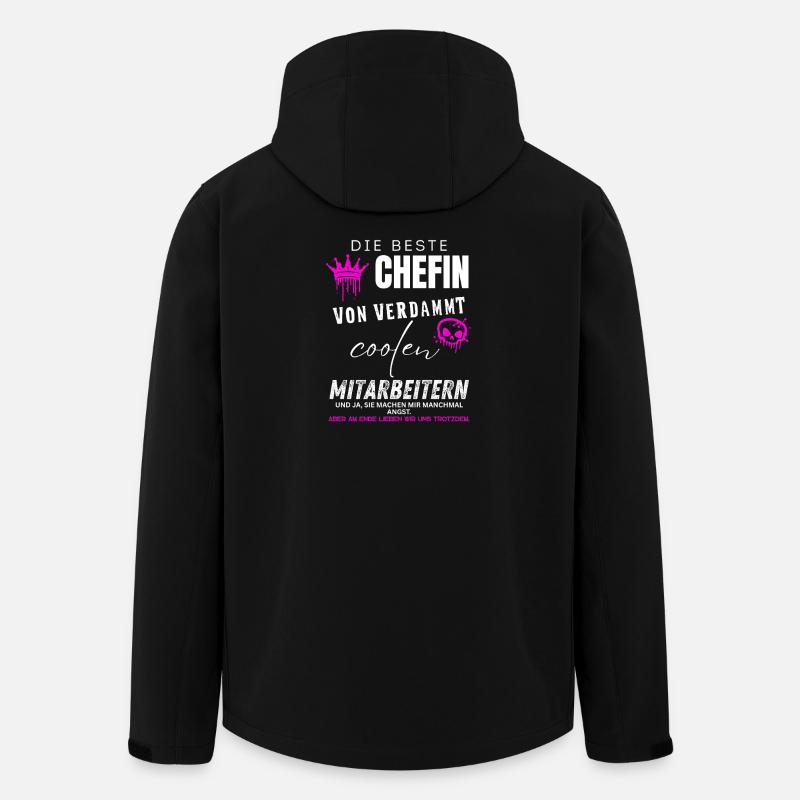 Meilleur patron d’employés vraiment cool - Veste softshell homme en polyester recyclé Stanley/Stella - noir