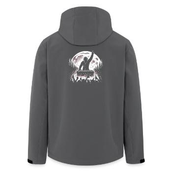 Bigfoot DJ - Veste softshell homme en polyester recyclé Stanley/Stella - noir - Dos - AI Model Male 185 light (185cm)