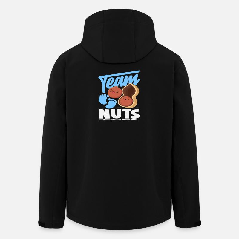 Team Nuts Sjov Kønsafsløringsdreng - Stanley/Stella herre softshelljakke i genanvendt polyester - sort