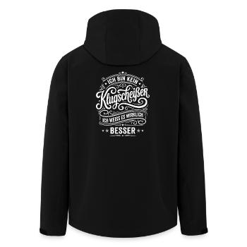 I'm not a smartass saying humor - Men’s Recycled Softshell Jacket by Stanley/Stella - black - Back - AI Model Male 185 light (185cm)