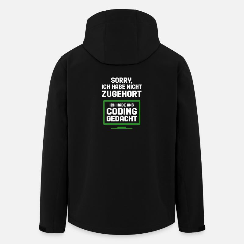 Coding Monitor Tee - Recycelte Männer Softshell-Jacke von Stanley/Stella - Schwarz
