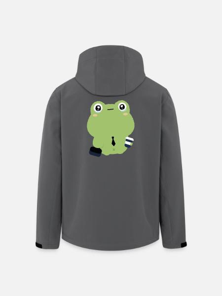 Tired Office Frog in Tie - Men’s Recycled Softshell Jacket by Stanley/Stella - black