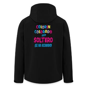 Le célibataire de Colorín, Colorado, est terminé - Veste softshell homme en polyester recyclé Stanley/Stella - noir - Dos - AI Model Male 185 light (185cm)