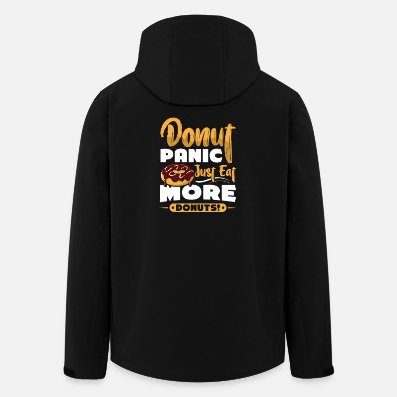 Restauration rapide en donuts - Veste softshell homme en polyester recyclé Stanley/Stella - noir