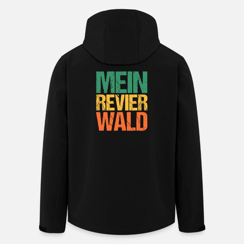 Jagd Jagen Waidmann Jäger - Recycelte Männer Softshell-Jacke von Stanley/Stella - Schwarz