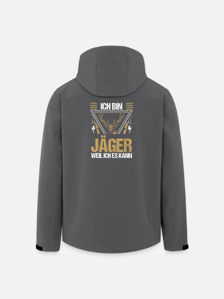 Jagd Jagen Waidmann Jäger - Recycelte Männer Softshell-Jacke von Stanley/Stella - Schwarz