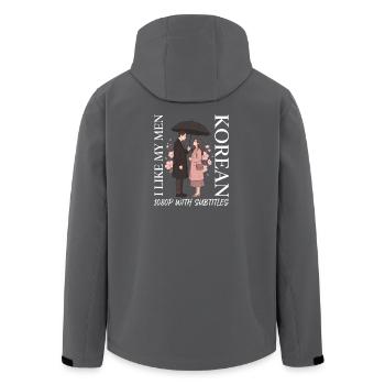 K-Drama Produits dérivés Coréens K-Pop Drame - Veste softshell homme en polyester recyclé Stanley/Stella - noir - Dos - AI Model Male 185 light (185cm)