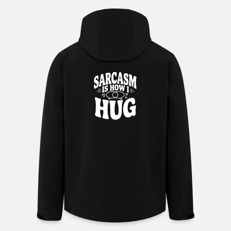 Sarkasmus ist, wie ich umarme - Recycelte Männer Softshell-Jacke von Stanley/Stella - Schwarz