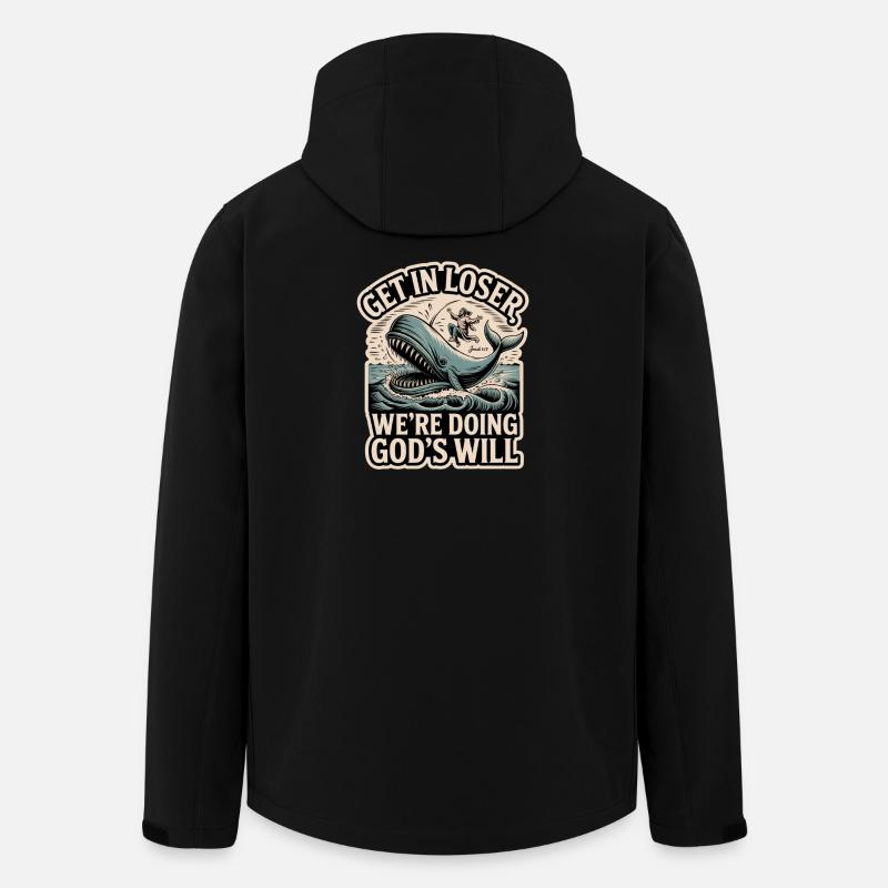 Funny Christian Jonah - Recycelte Männer Softshell-Jacke von Stanley/Stella - Schwarz
