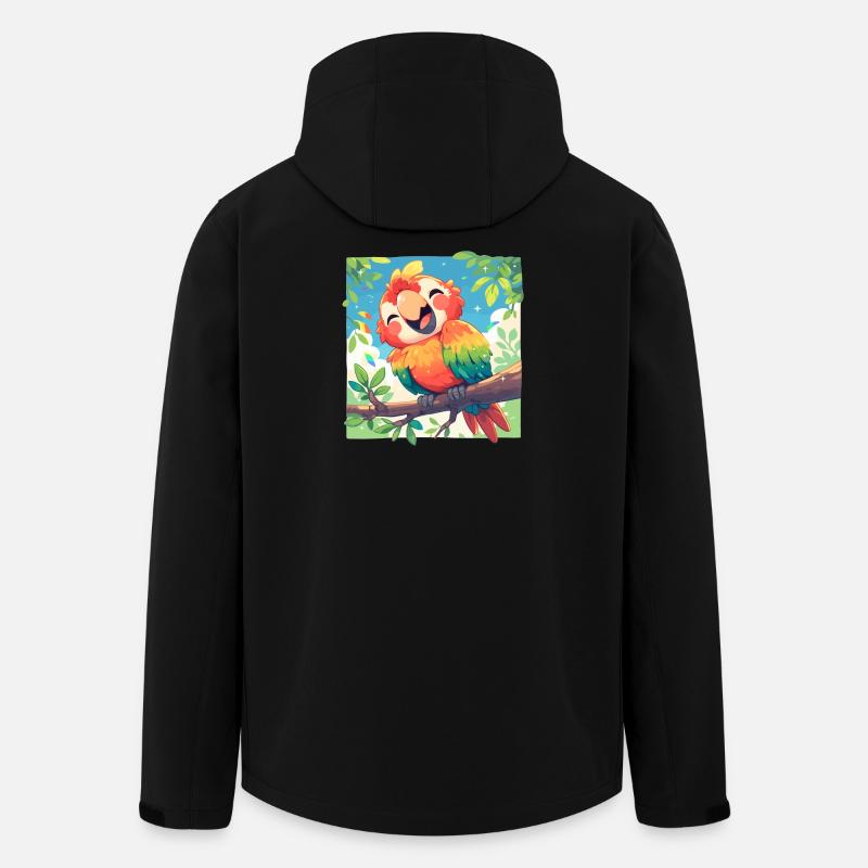 L’ère de l’ara - Veste softshell homme en polyester recyclé Stanley/Stella - noir