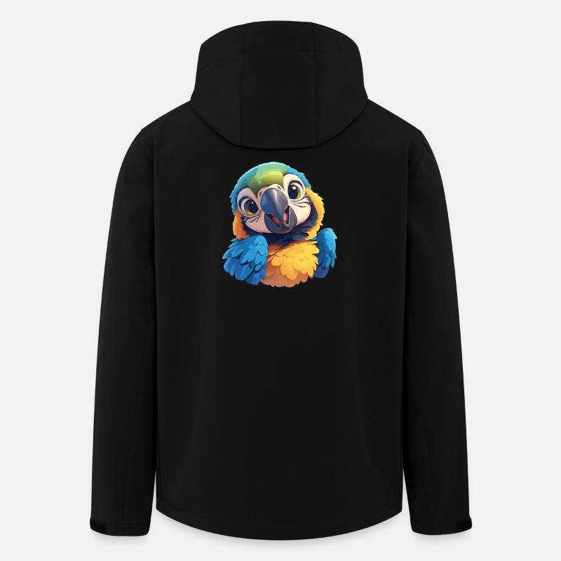 L’ère de l’ara - Veste softshell homme en polyester recyclé Stanley/Stella - noir