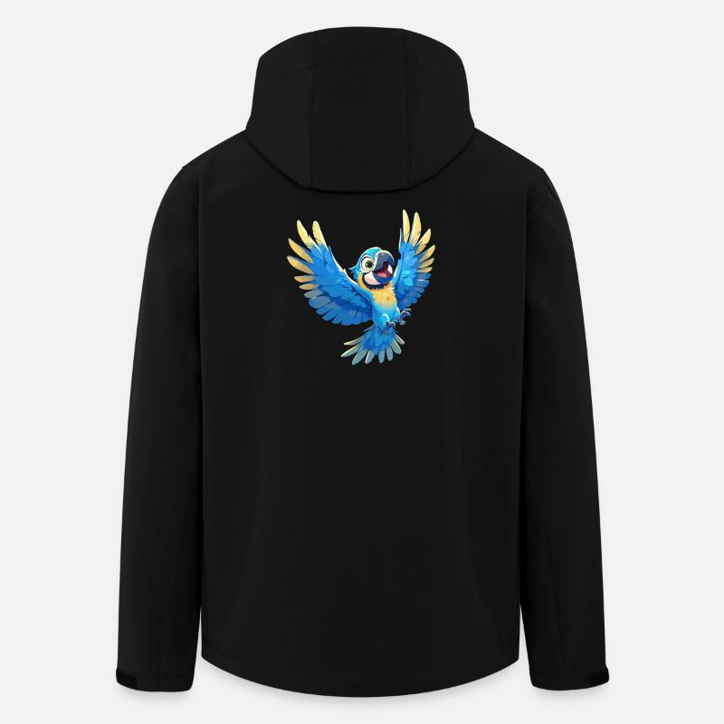L’ère de l’ara - Veste softshell homme en polyester recyclé Stanley/Stella - noir